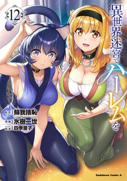 Sampul Isekai Meikyuu de Harem wo