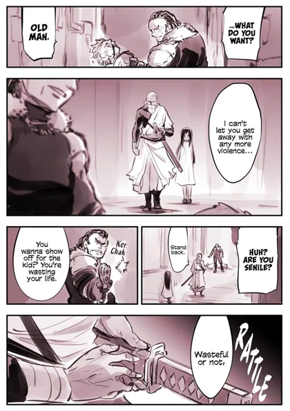 Sampul Old Swordsman and Kid